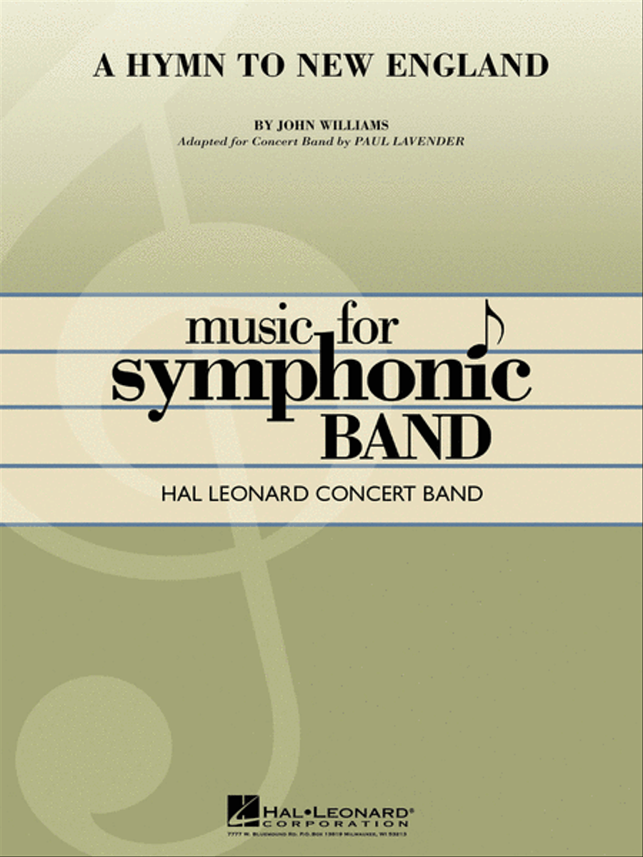 A Hymn to New England Concert Band scores gallery preview page 1