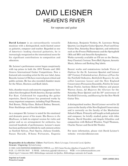 Heaven's River (soprano & guitar)