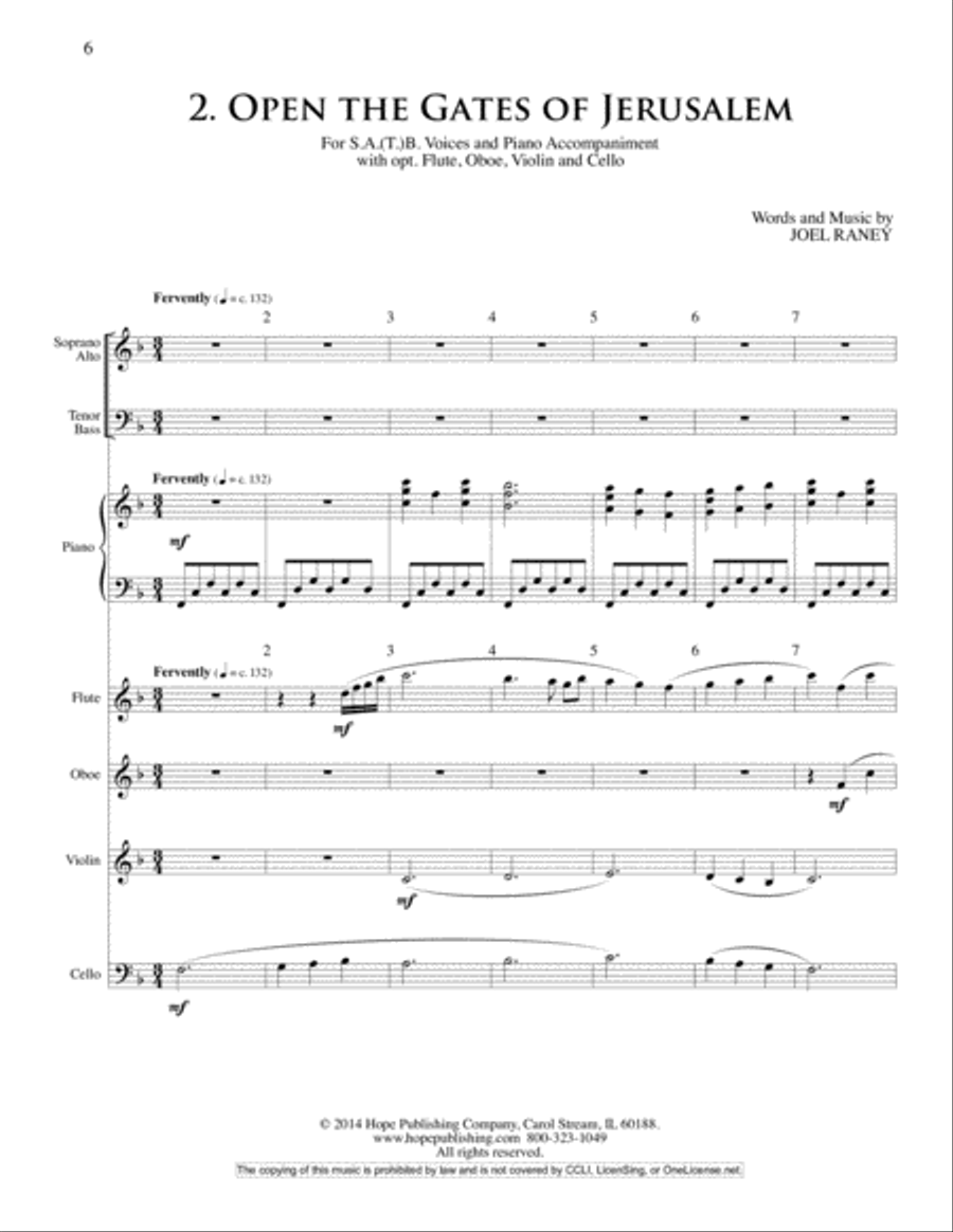 The Seven Last Days - Instr. Parts Flute scores gallery preview page 6