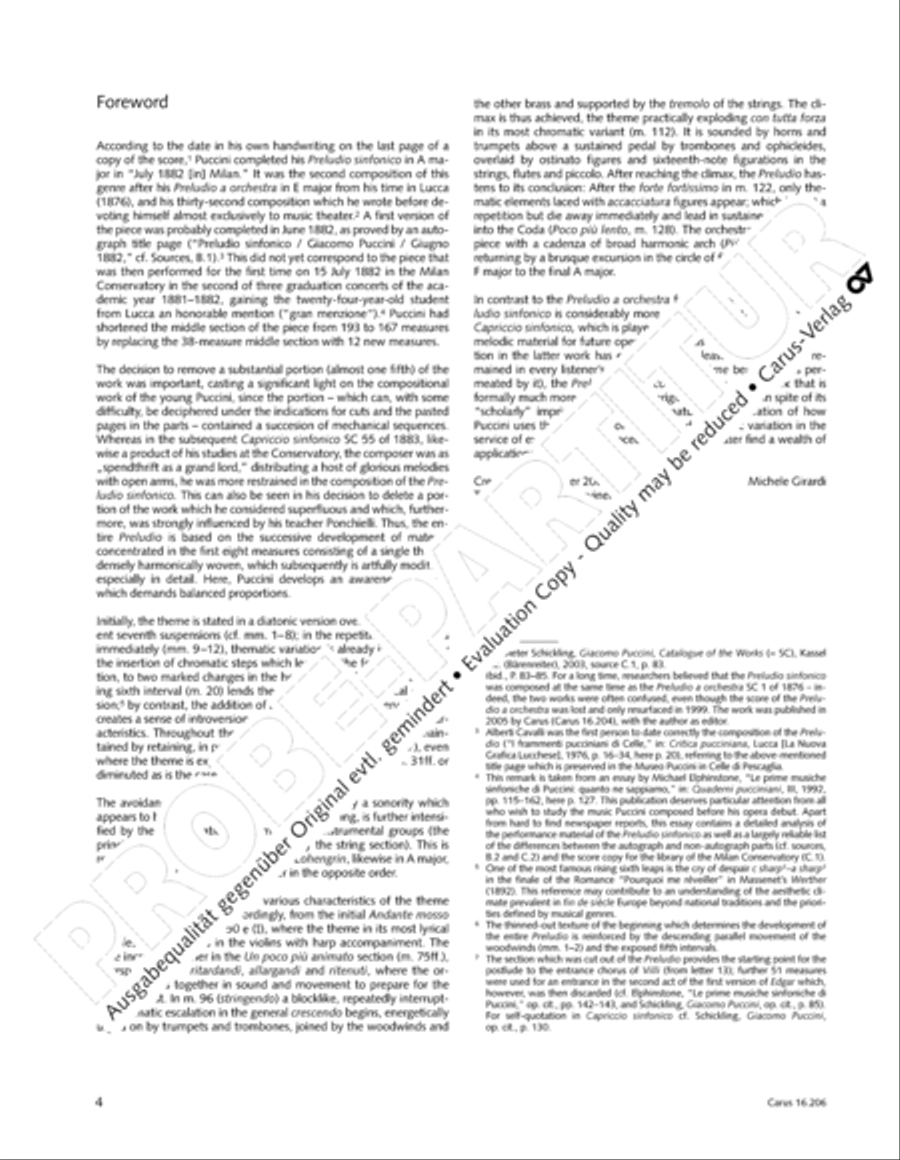 Preludio sinfonico Orchestra scores gallery preview page 5