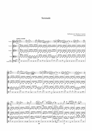 Book cover for Haydn Serenade for String Orchestra or String Quartet