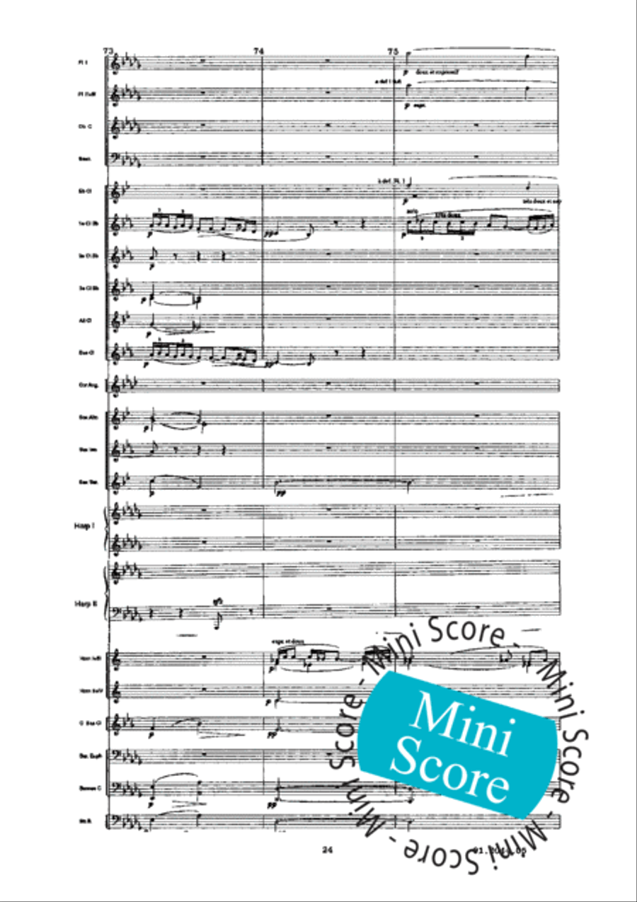 Prelude a L'Apres-Midi D'un Faune Concert Band scores gallery preview page 28