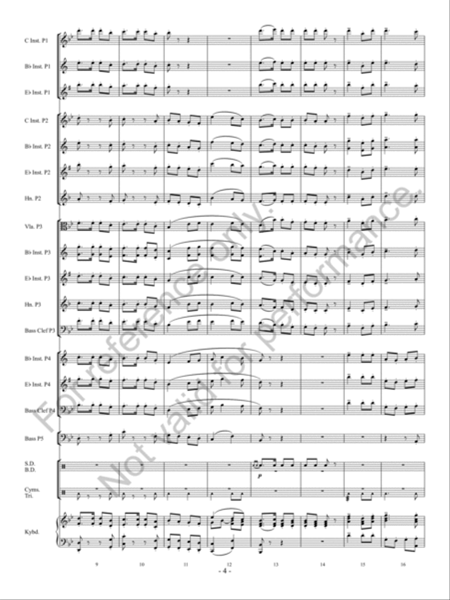Folk Songs From Somerset Concert Band scores gallery preview page 5