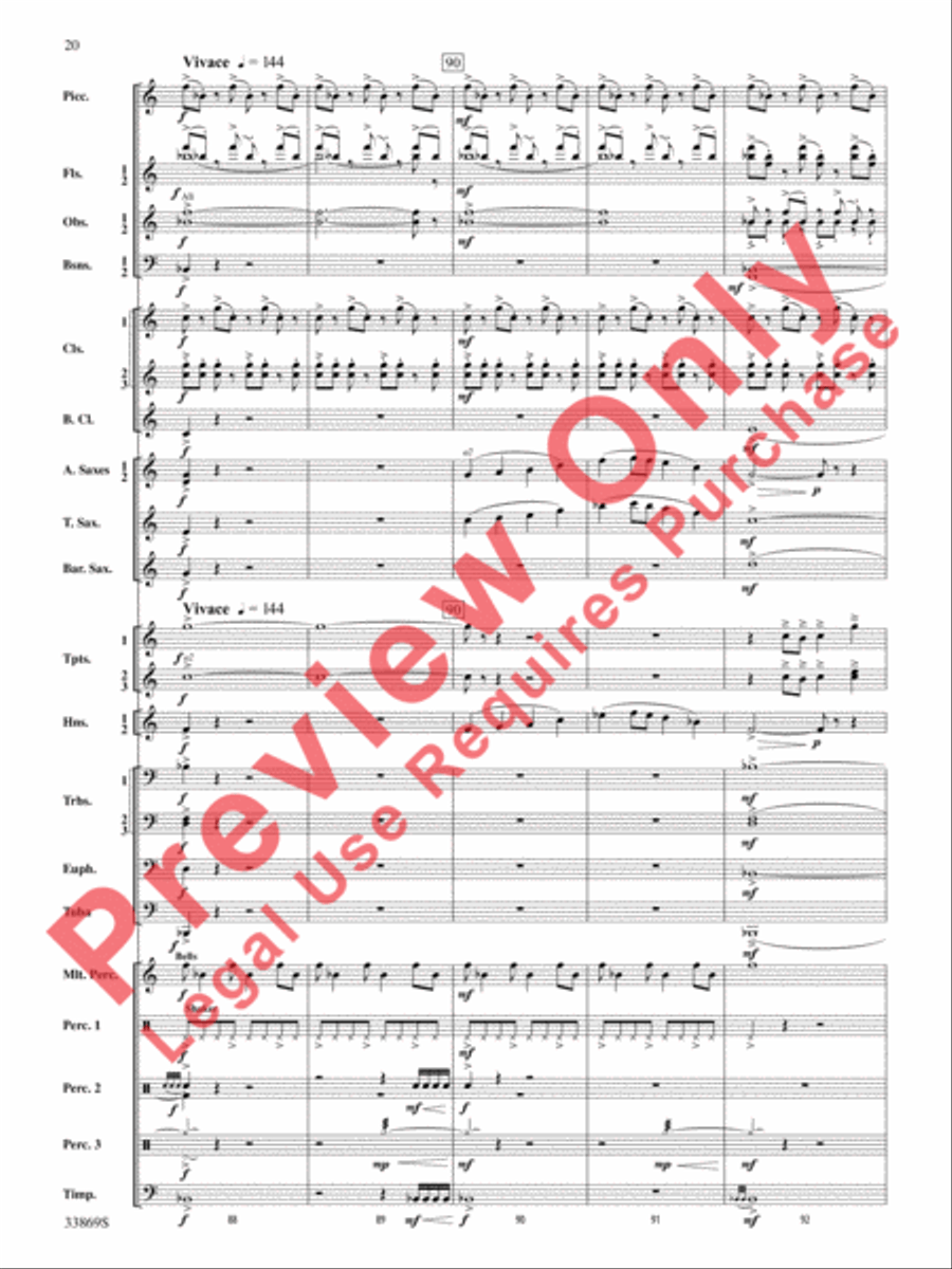 Mt. Everest Mt. Everest Concert Band scores gallery preview page 21