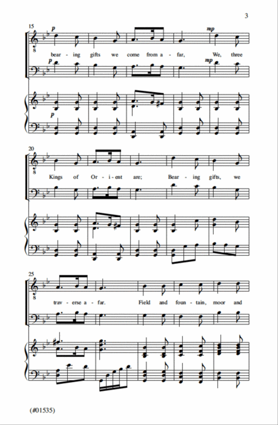 We Three Kings - TTBB We Three Kings - TTBB TTBB scores gallery preview page 2