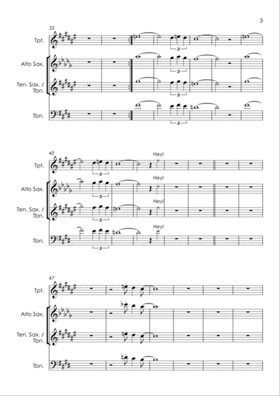 Gimme Some Lovin' Tenor Saxophone scores gallery preview page 5