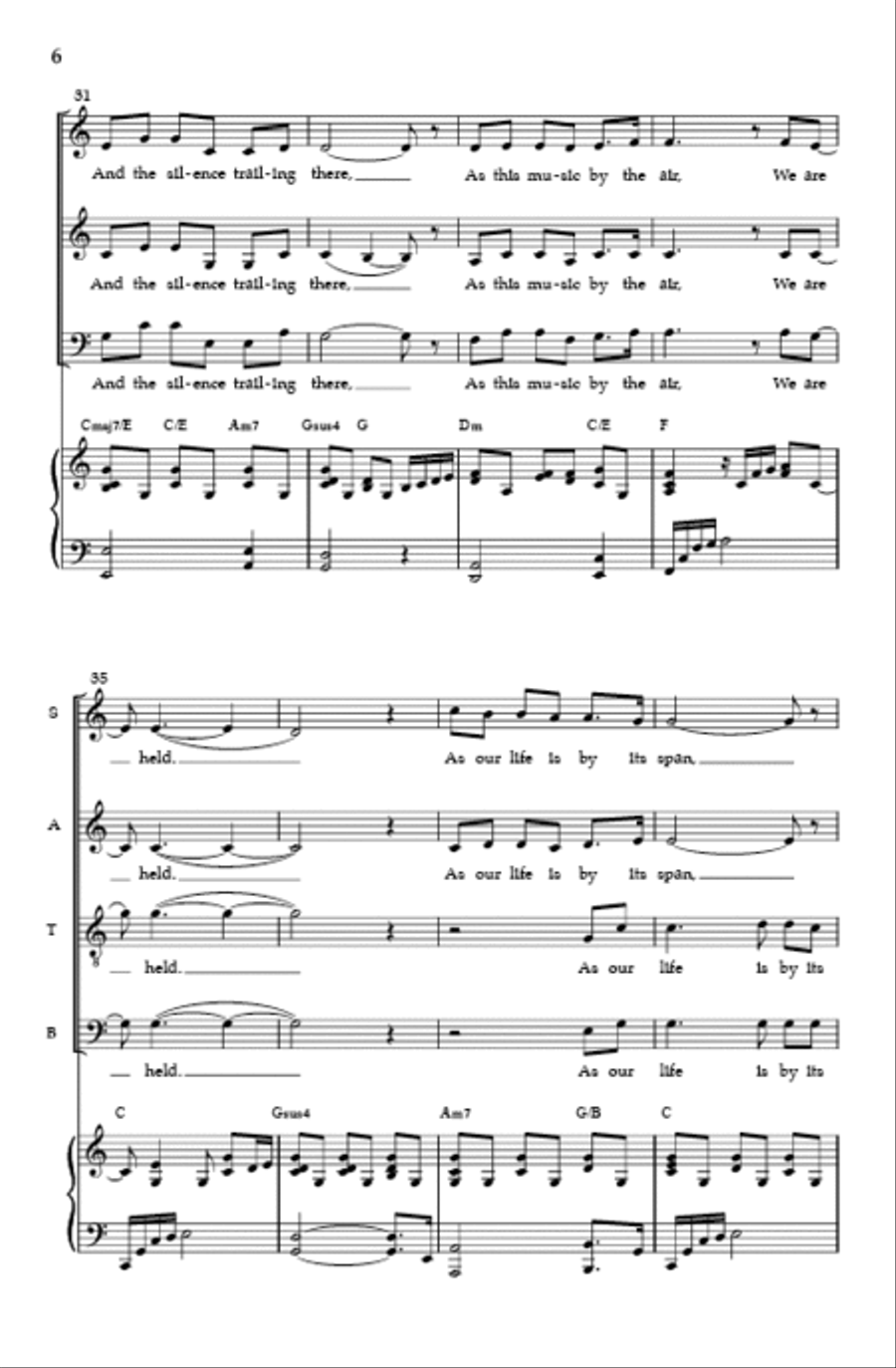 We Are Held 4-Part scores gallery preview page 5