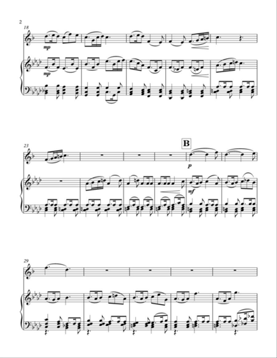 Suite for E-flat Clarinet and Piano E-Flat Clarinet scores gallery preview page 3