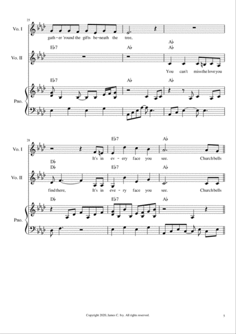 Love, Love, Love at Christmas Piano Trio scores gallery preview page 6