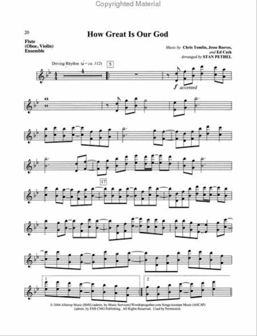 Winds of Praise Flute scores gallery preview page 4