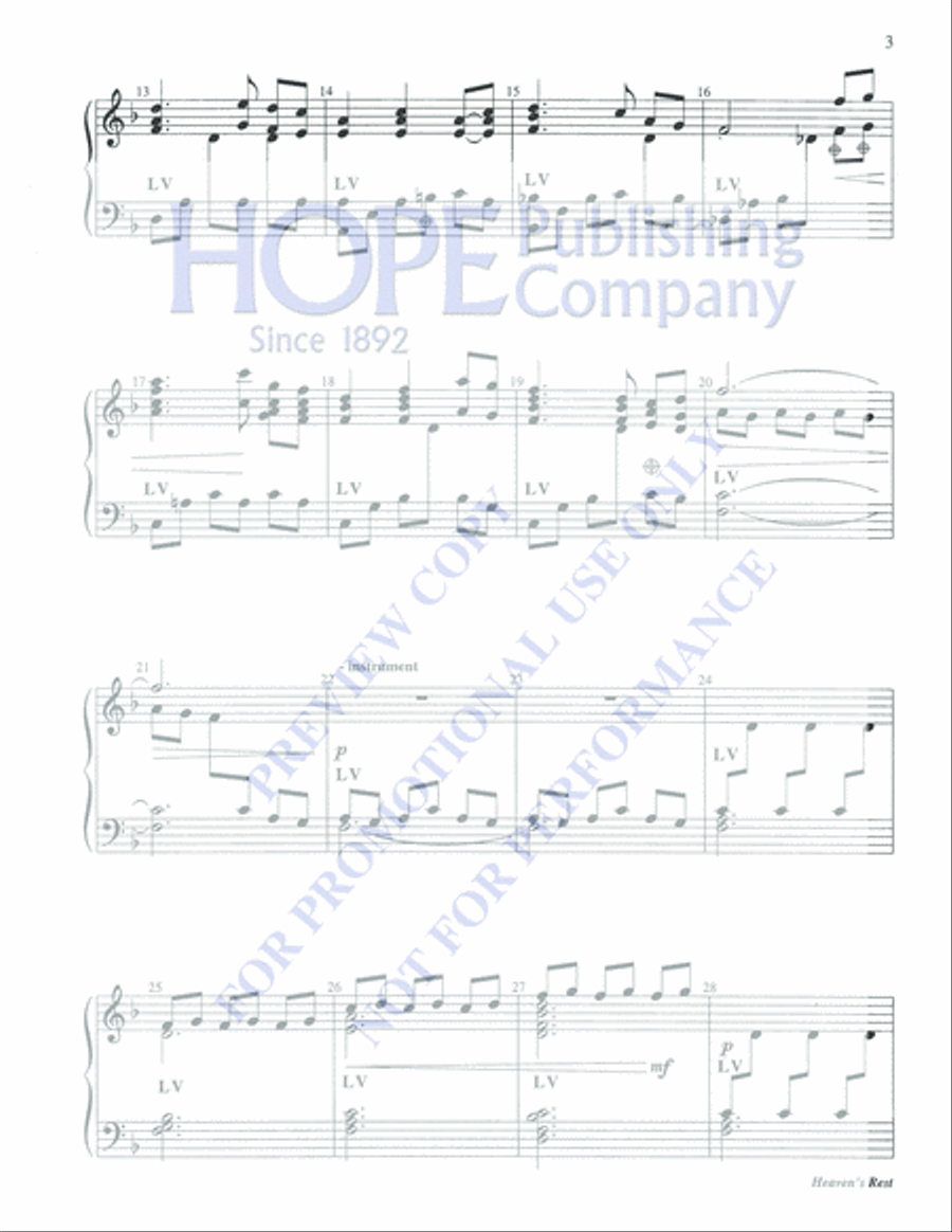 Heaven's Rest 5-Octaves scores gallery preview page 3