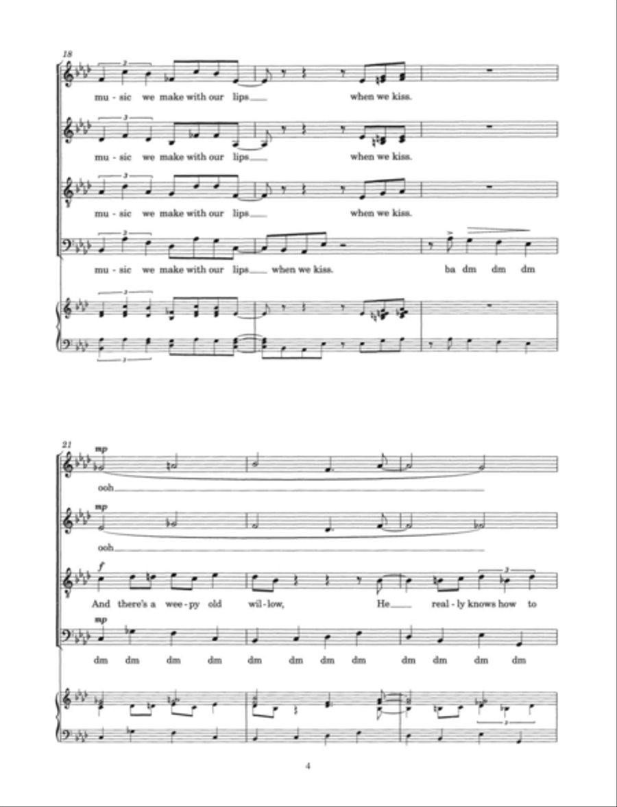 Lullaby Of Birdland (arr. Alexander L'Estrange) Choir scores gallery preview page 4