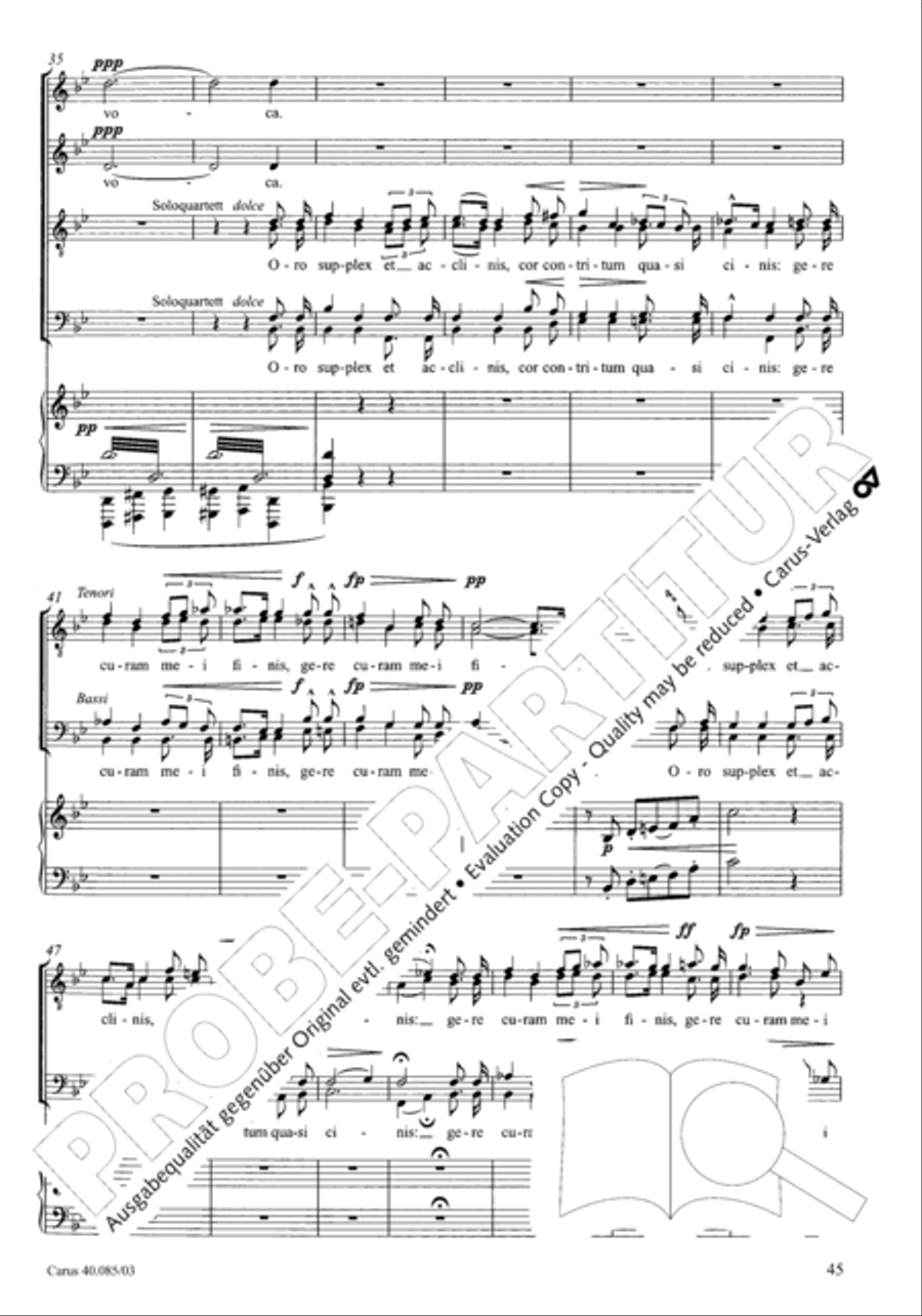 Missa pro defunctis Missa pro defunctis 4-Part scores gallery preview page 46