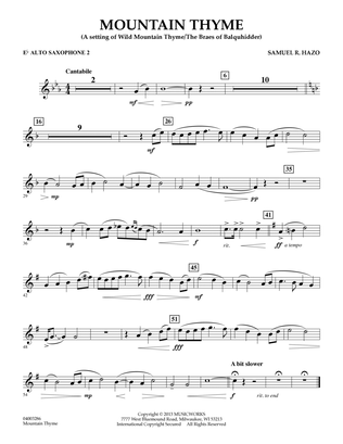 Mountain Thyme - Eb Alto Saxophone 2