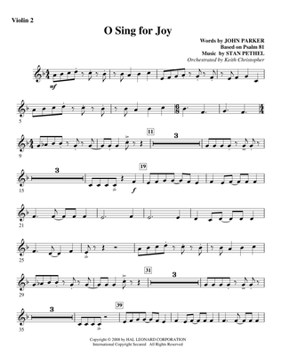 O Sing For Joy! - Violin 2