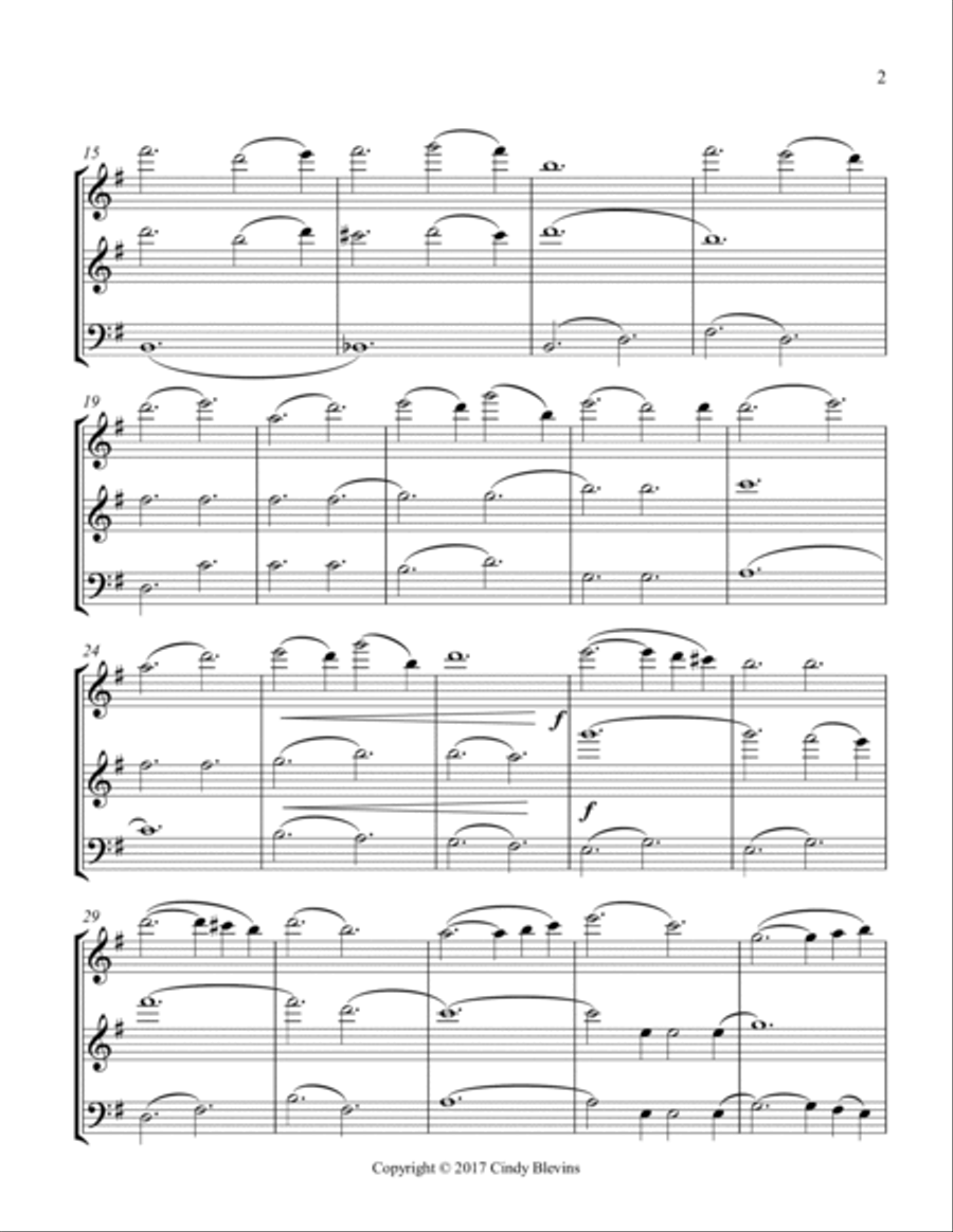 O Holy Night, for Two Flutes and Bassoon Bassoon scores gallery preview page 3