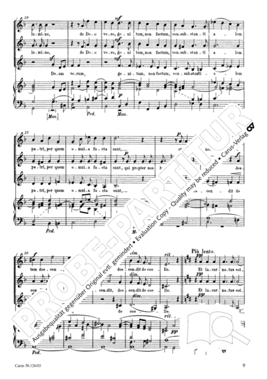 Mass in A major SSA scores gallery preview page 10