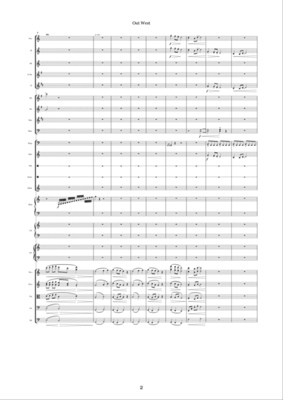 Out West Out West Full Orchestra scores gallery preview page 2