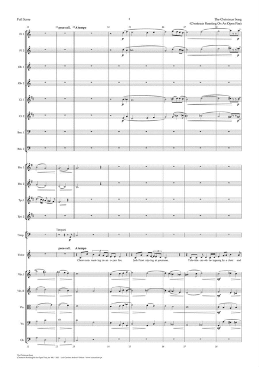 The Christmas Song (chestnuts Roasting On An Open Fire) Chamber Orchestra scores gallery preview page 6