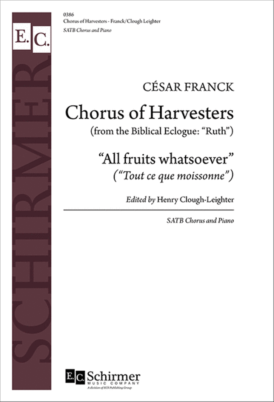 Ruth: Chorus of Harvesters (Tout ce que moissonne; All Fruits) 4-Part scores gallery preview page 1