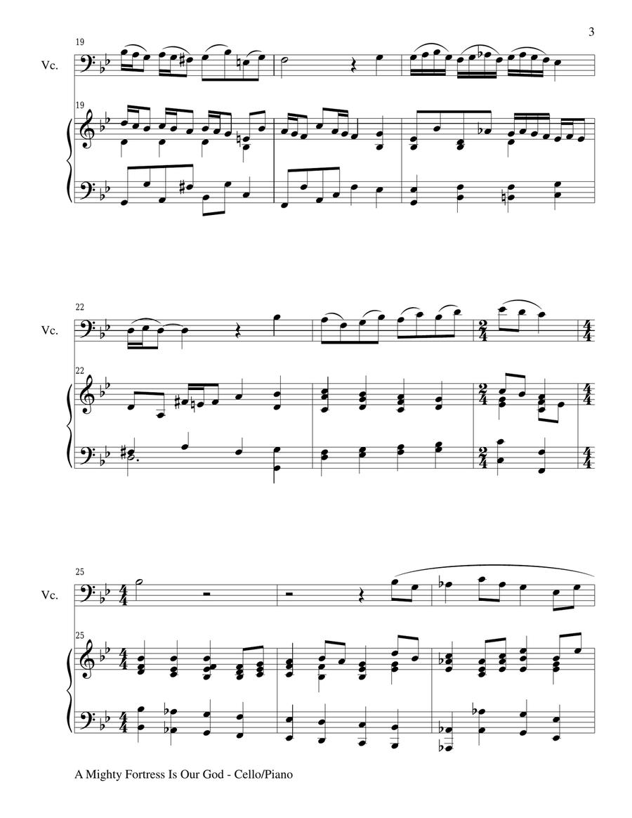 MAJESTIC HYMNS, SET II (Duets for Cello & Piano) Piano Accompaniment scores gallery preview page 5