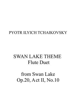 Book cover for TCHAIKOVSKY SWAN LAKE THEME - FLUTE DUET