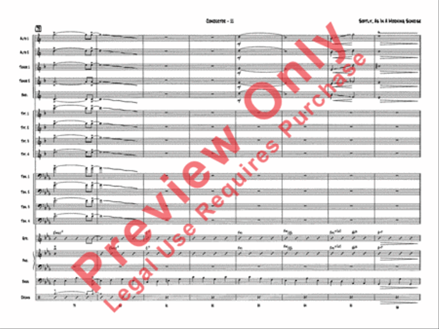 Softly, As in a Morning Sunrise Jazz Ensemble scores gallery preview page 13