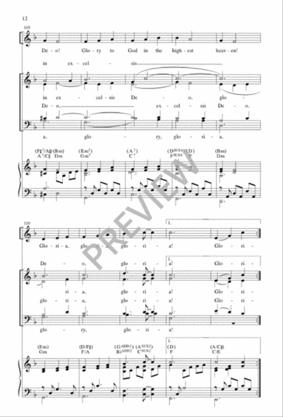 That Holy Night That Holy Night 4-Part scores gallery preview page 12