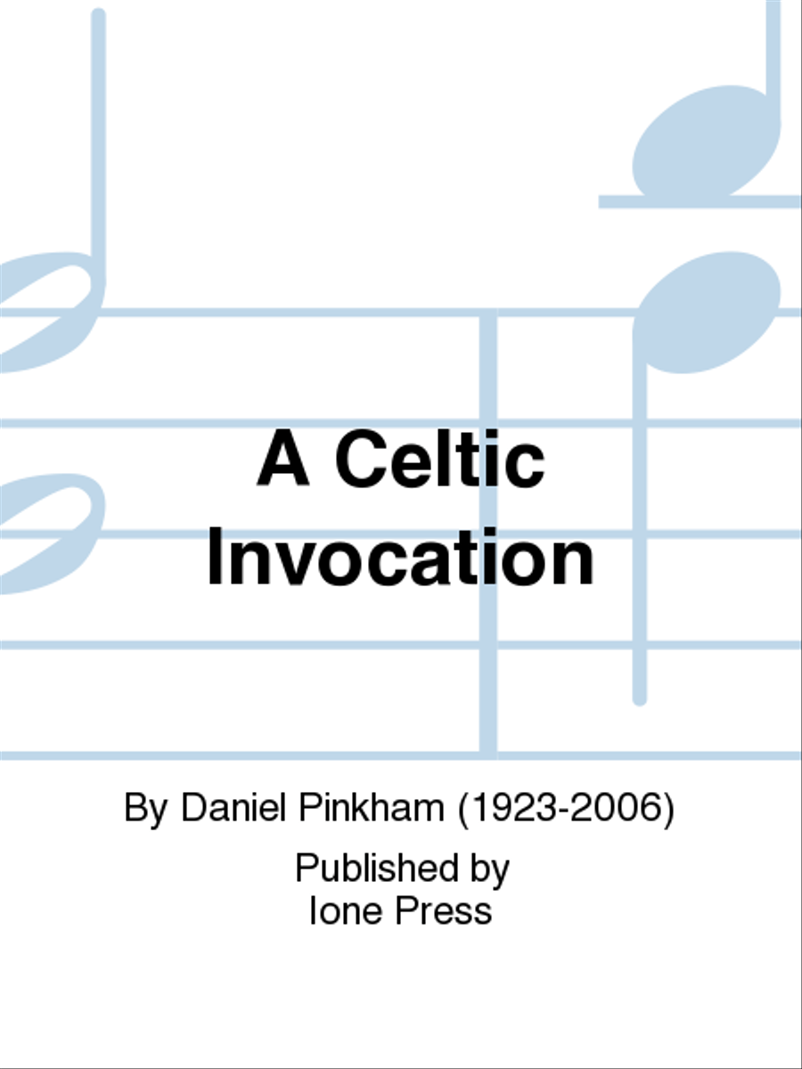 A Celtic Invocation by Daniel Pinkham Harp - Sheet Music