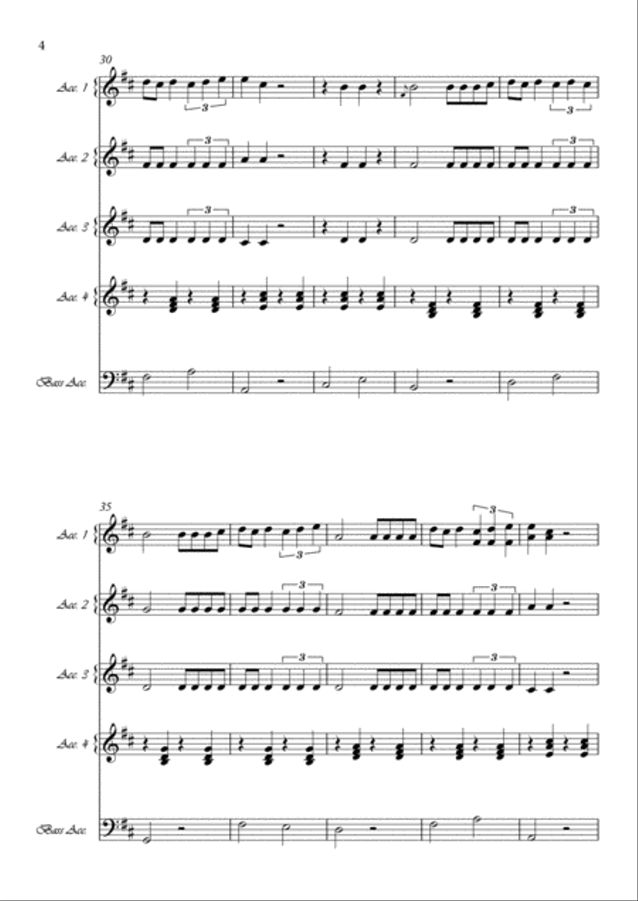 Despacito Large Ensemble scores gallery preview page 4