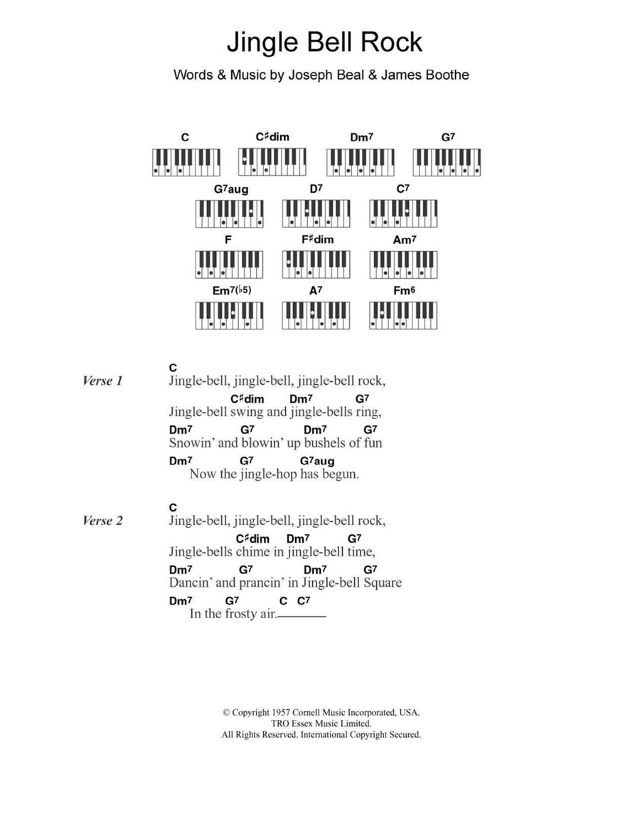 Jingle Bell Rock Piano scores gallery preview page 1