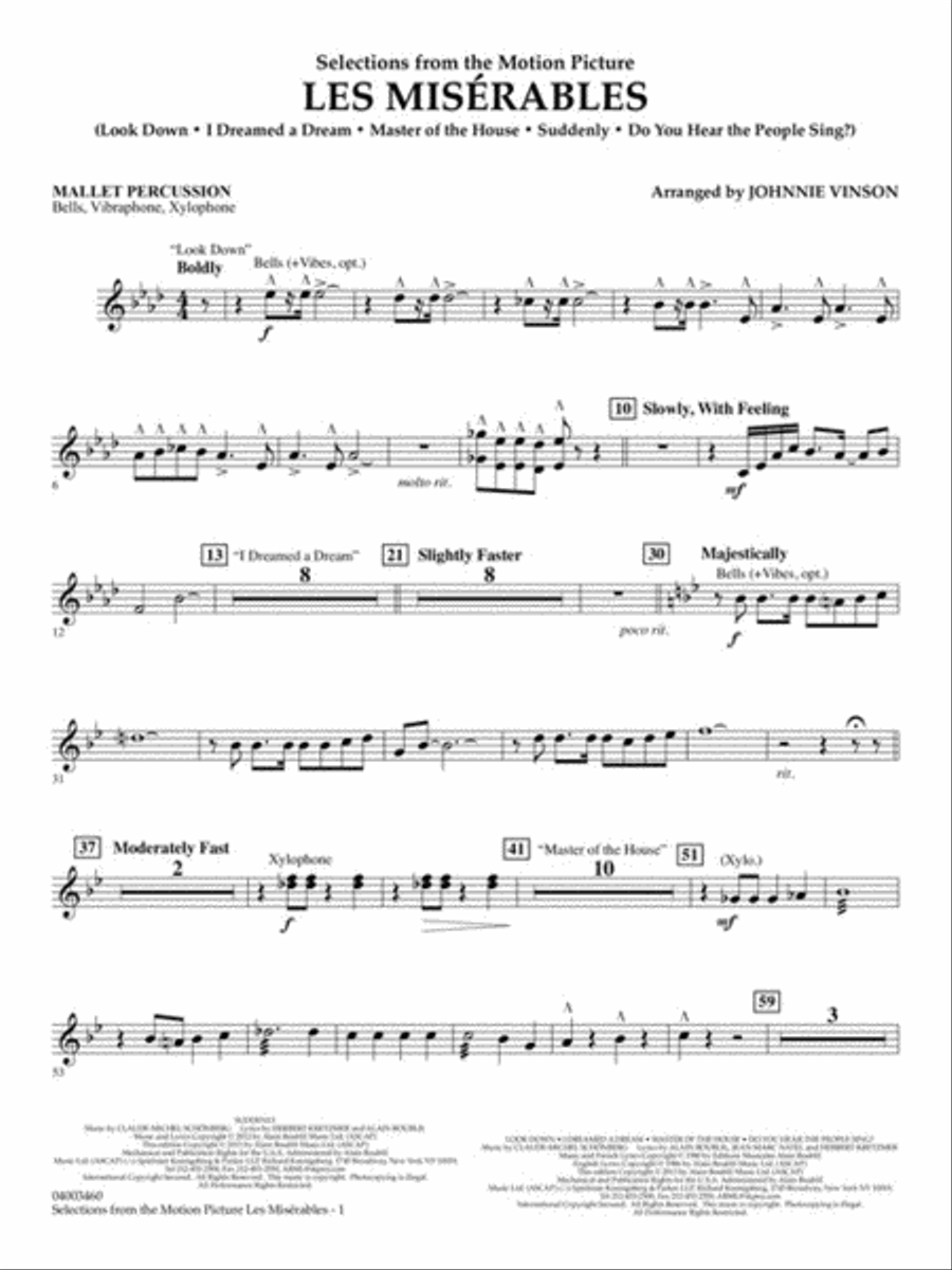 Les Misérables (Selections from the Motion Picture) Concert Band scores gallery preview page 11