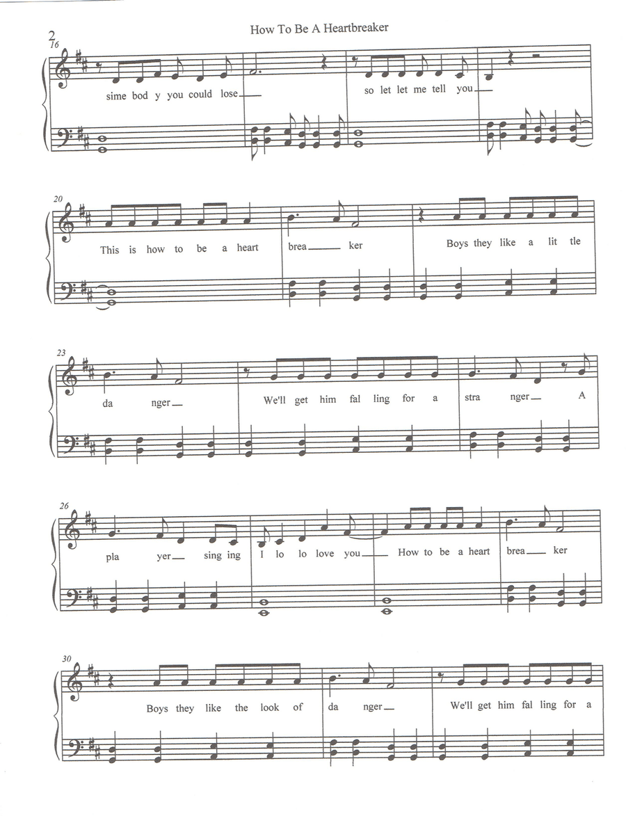 How To Be A Heartbreaker Small Ensemble scores gallery preview page 2