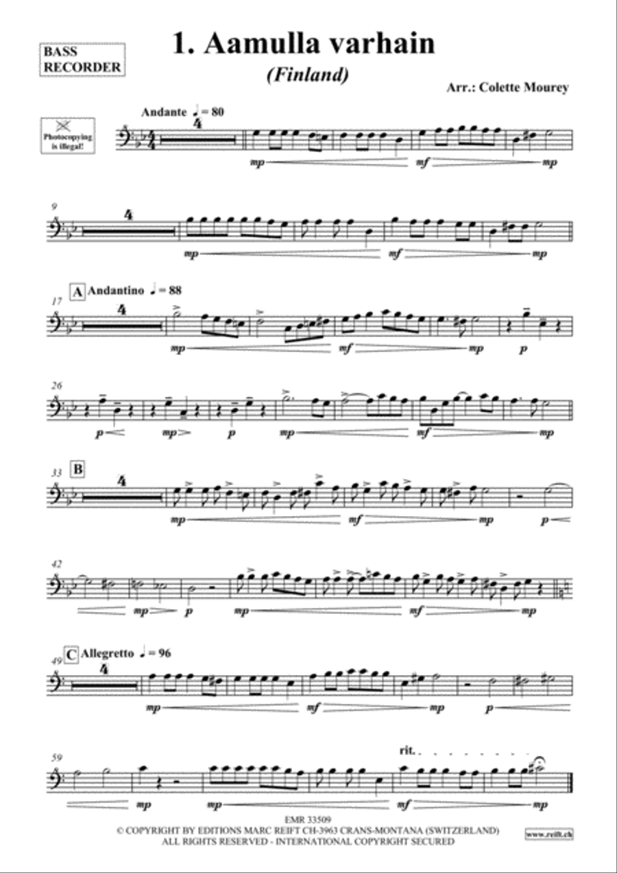 20 Greatest Hits Around The World Bass Recorder scores gallery preview page 2