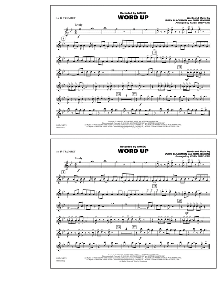 Word Up - 1st Bb Trumpet