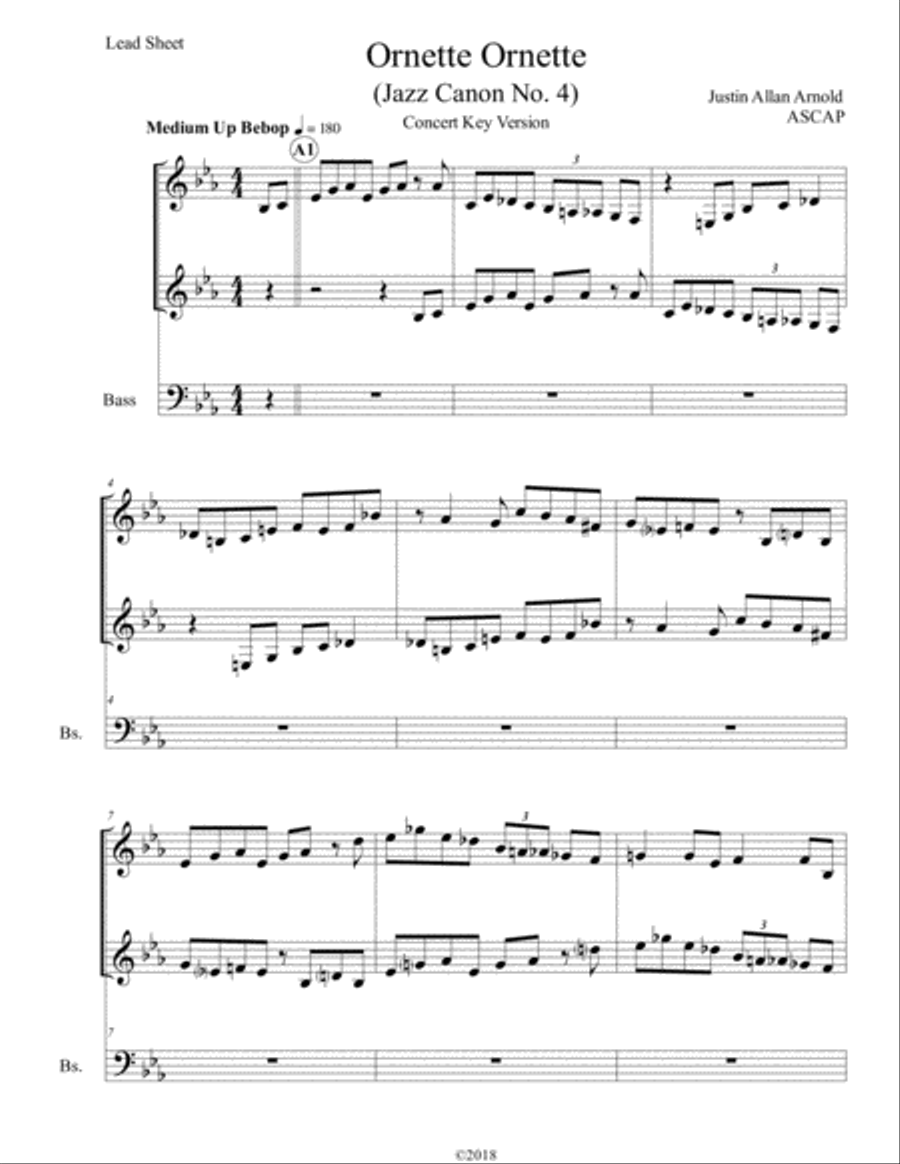 Ornette Ornette - Jazz Canon No. 4 image number null