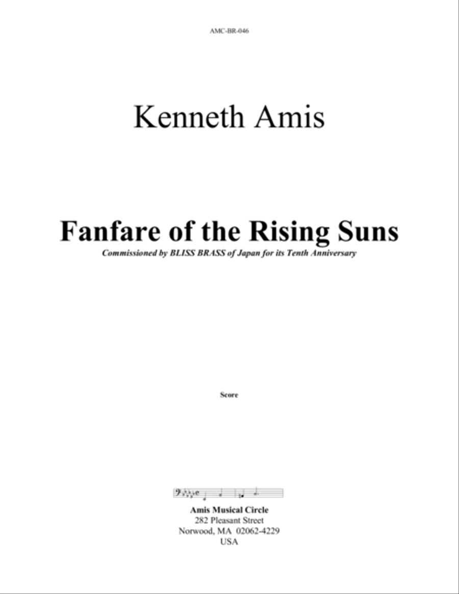 Fanfare of the Rising Suns Brass Quintet scores gallery preview page 1