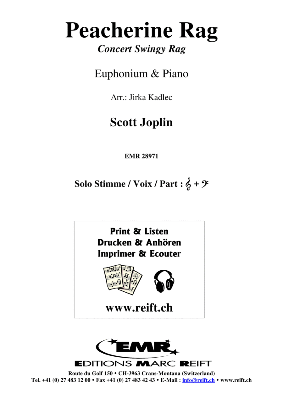 Peacherine Rag Euphonium scores gallery preview page 1