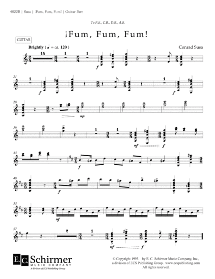 Fum, Fum, Fum! Fum, Fum, Fum! Choir scores gallery preview page 2
