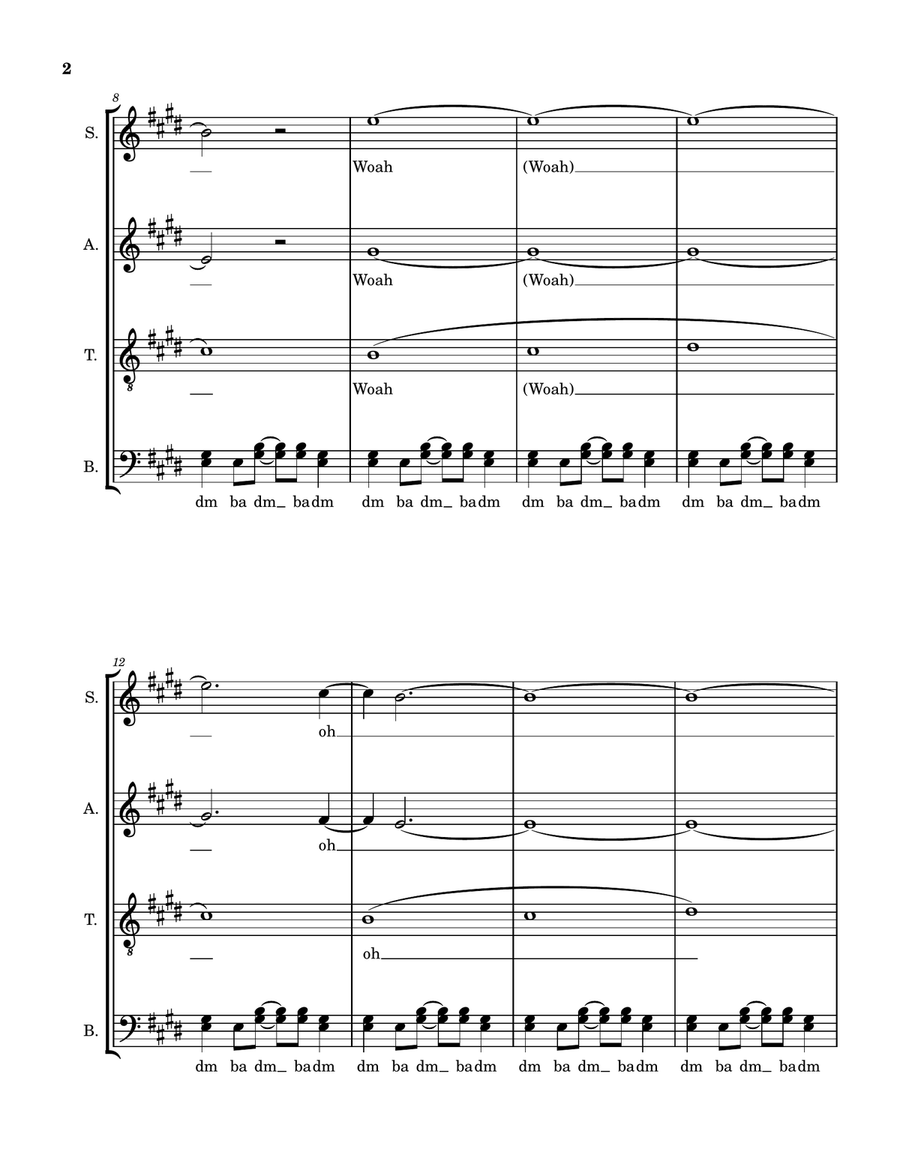 Medley: Ragged Wood with Lorelai 4-Part scores gallery preview page 2