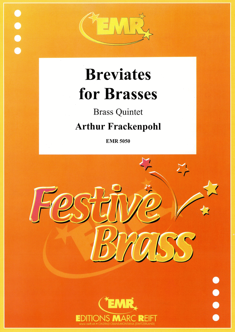 Breviates for Brasses by Arthur Frackenpohl Brass Quintet - Sheet Music