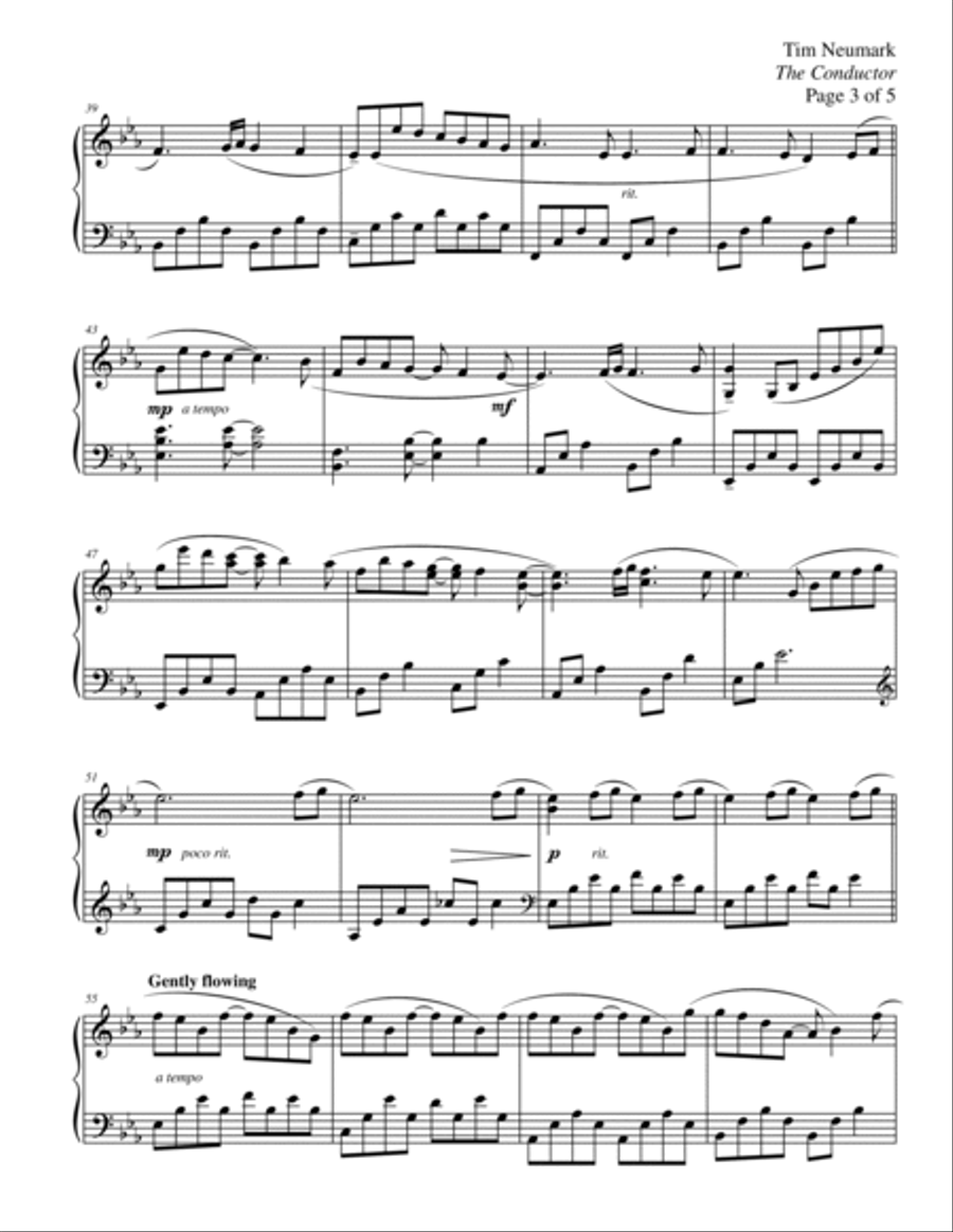 The Conductor Piano Solo scores gallery preview page 3