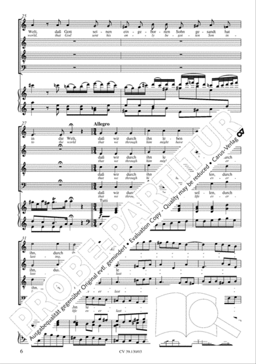 Thereby is revealed unto us the glory of God's favor (Daran ist erschienen die Liebe Gottes) 4-Part scores gallery preview page 7