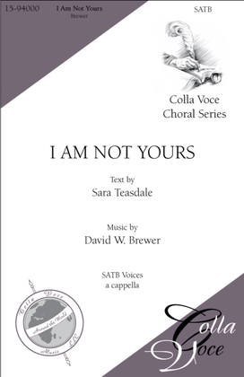 Book cover for I Am Not Yours