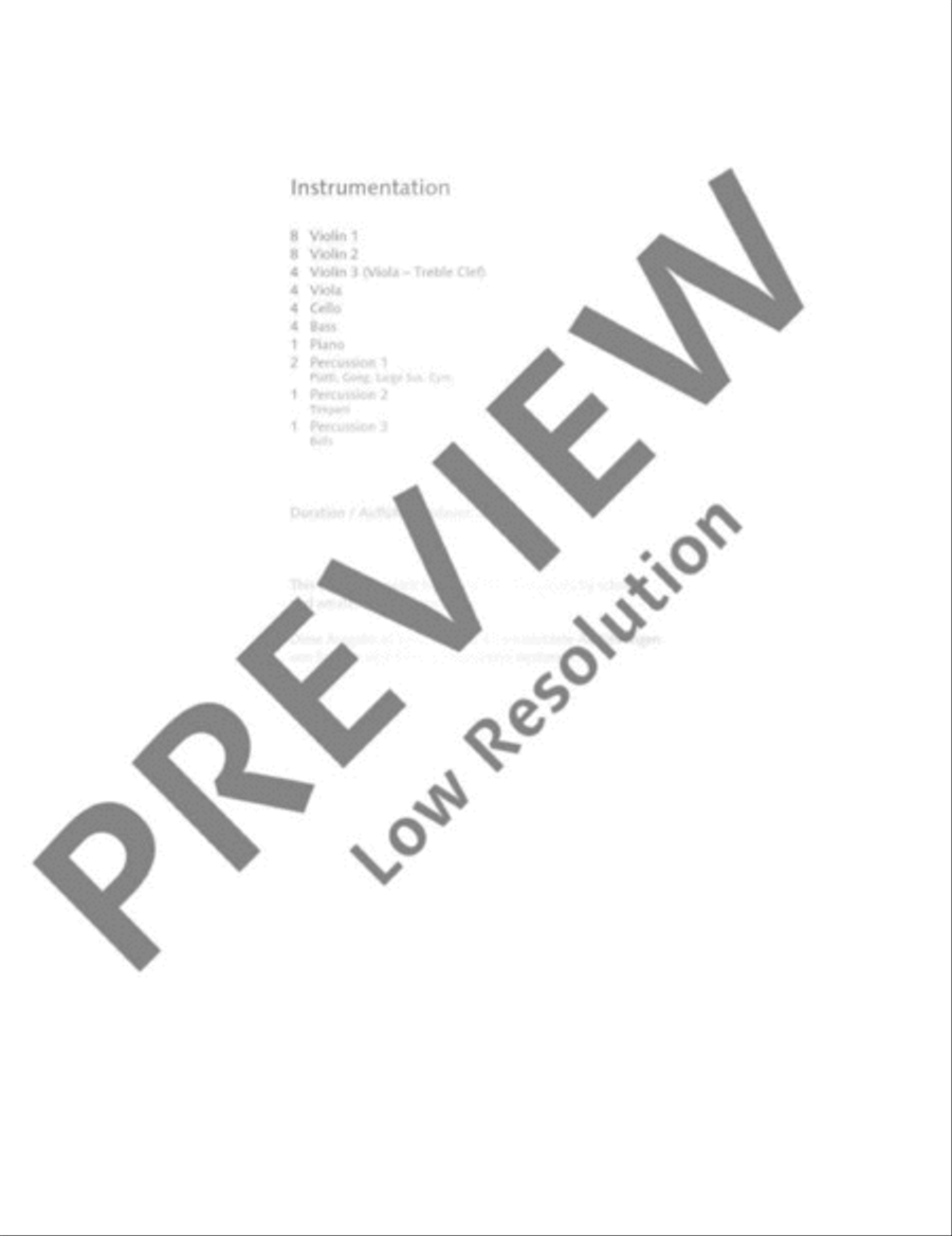 Music from Carmina Burana String Orchestra scores gallery preview page 10