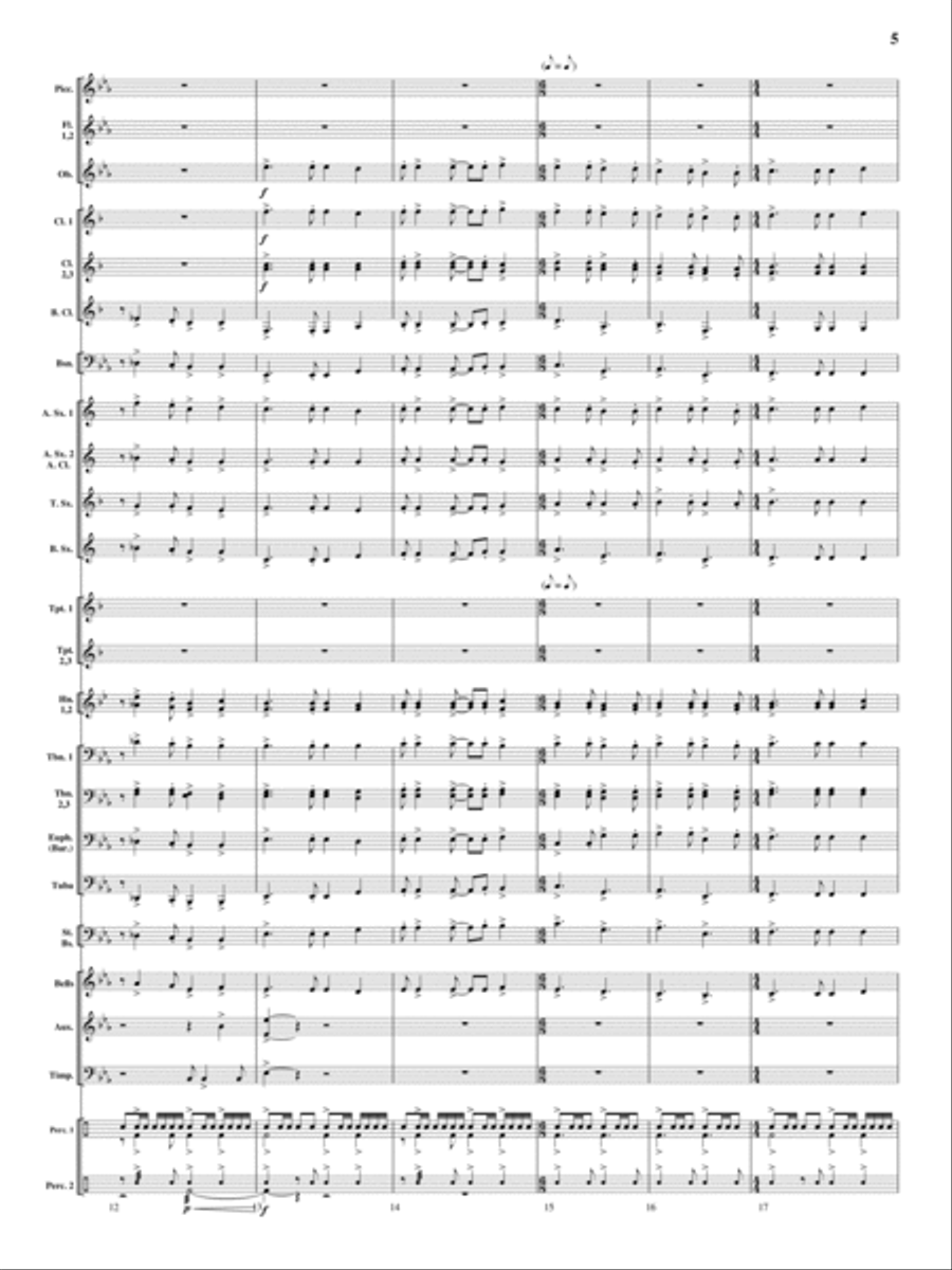 On Wings of Magic Concert Band scores gallery preview page 4