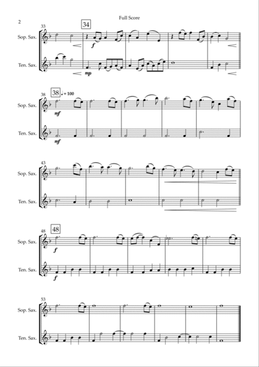 Jurassic Park Iii Woodwind Duet scores gallery preview page 2