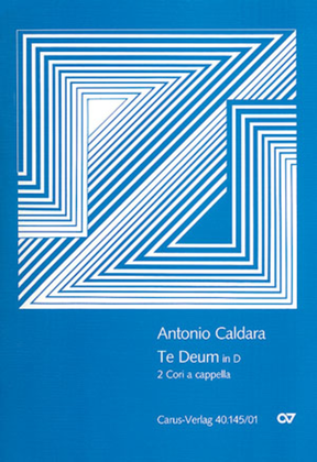 Book cover for Te Deum a 8 in D major