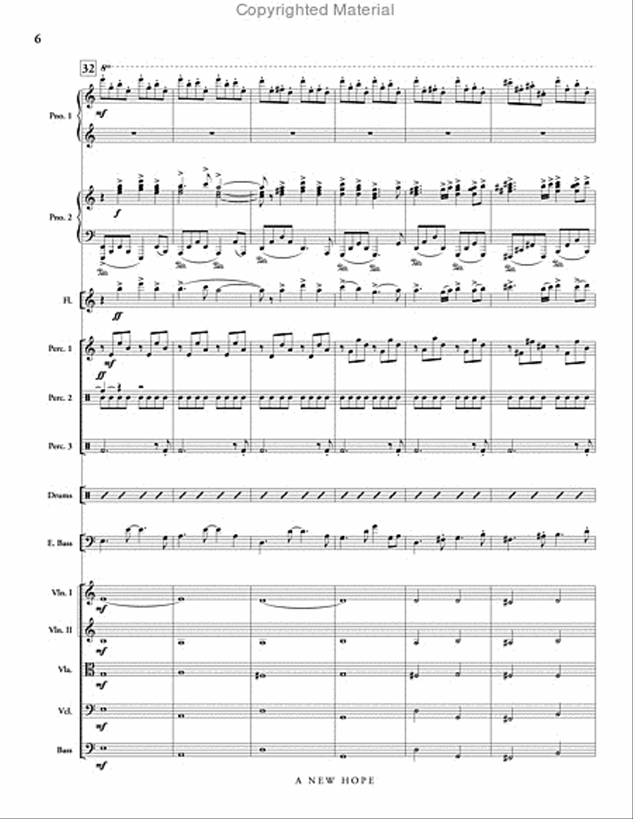 A New Hope A New Hope Piano scores gallery preview page 7