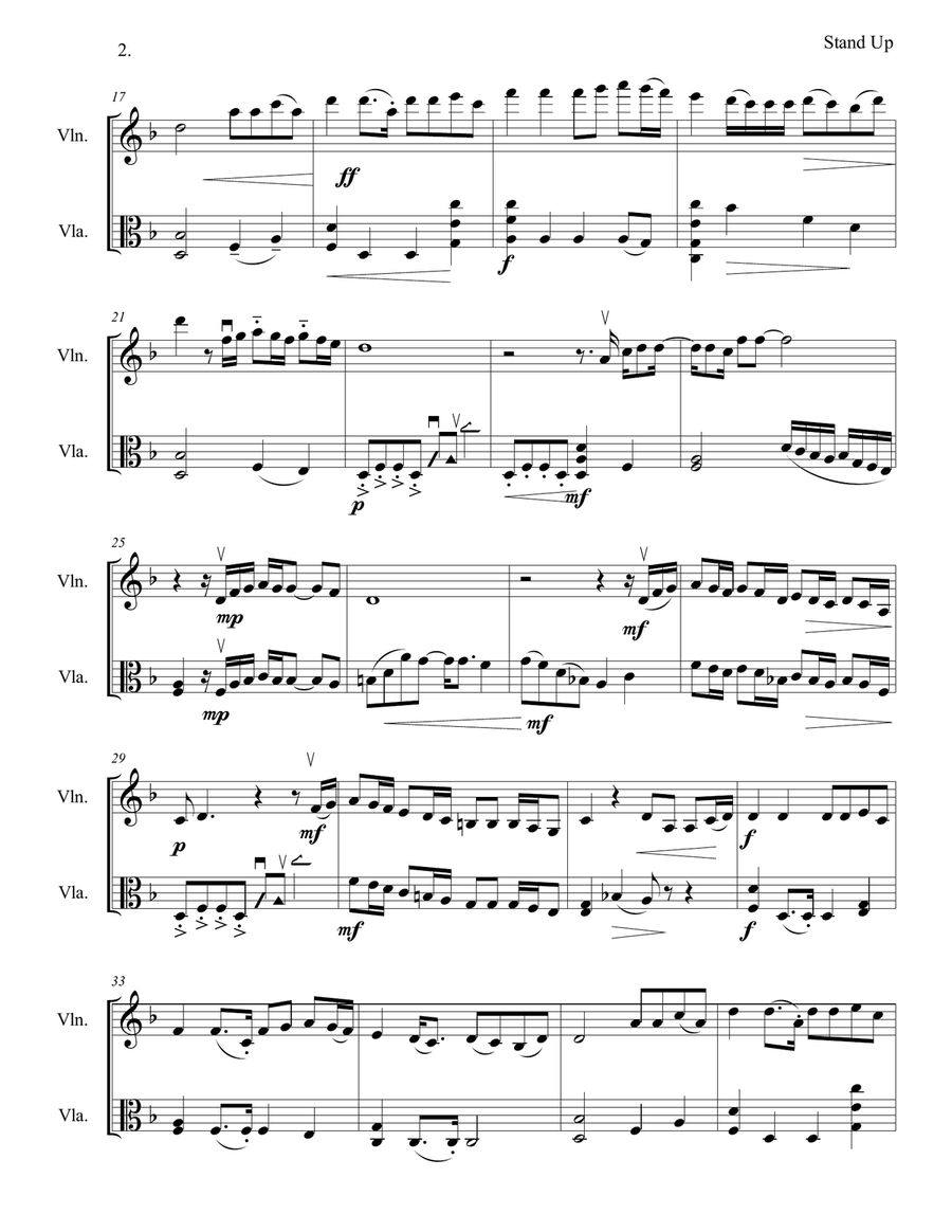 Stand Up String Duet scores gallery preview page 5